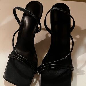 Elegant Black Strappy Women's Sandals